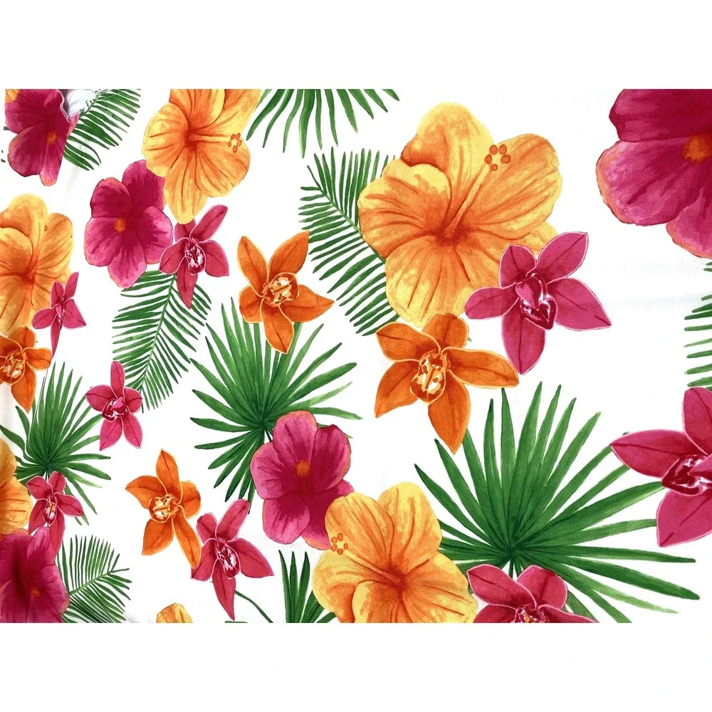 Tablecloth Tropical 60x84 Umbrella Indoor Outdoor Polyester Washable by Sonoma